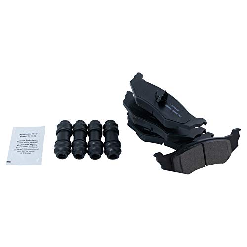 Image of TRQ Rear Brake Pad and Rotor Set Ceramic Compatible with 2001-2005 Dodge Stratus
