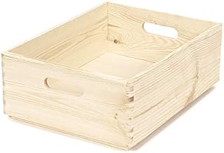 Compactor RAN6475 Customisable Pine Box, Natural, Beige, Medium
