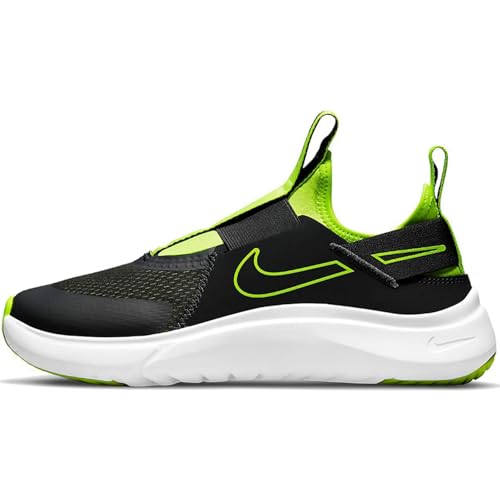 Nike Flex Plus CW7415-004 Boys Running Shoes (DK Smoke Grey/Volt-White)