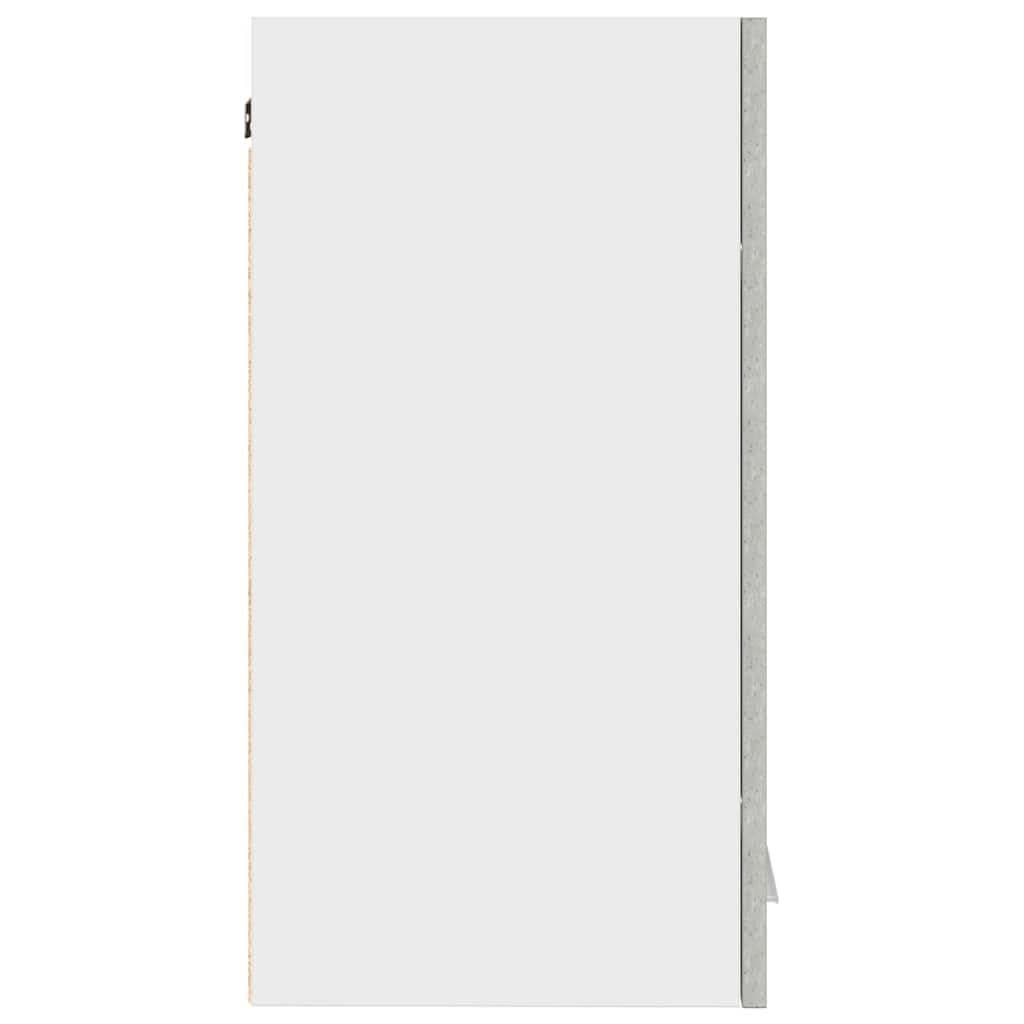 vidaXL Armoire Murale à 2 étagères en Panneau de Particules Gris béton 60 x 31 x 60 cm