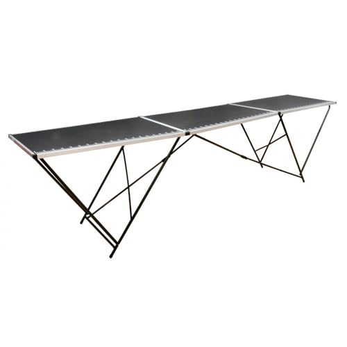 Table à Tapisser - Table pour la pose de papier peint - 3M - Règle graduée - Pliante - Facile à transporter et à ranger