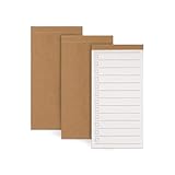 Newkita 3 Pack Daily To Do List Notepad, 2.7x 5.3 Inch Pocket Notepad, Lined Paper for Wish List, Memo Pad, School Supplies, Grocery List, Meal Planning, Study Tasks - 50 Sheets per Pad