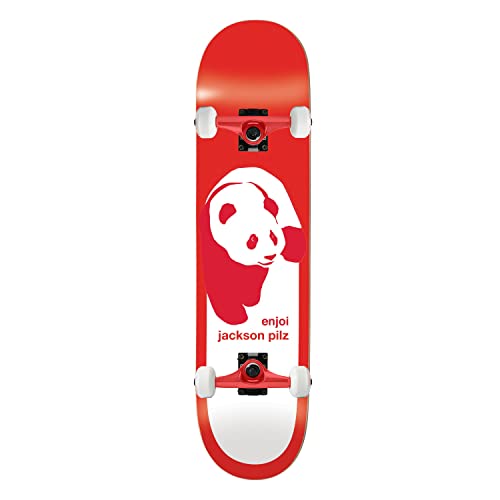 Enjoi Skateboard Deck Pilz Classic Panda Super Sap Red 8.25" X 32" Complete #TOP17
