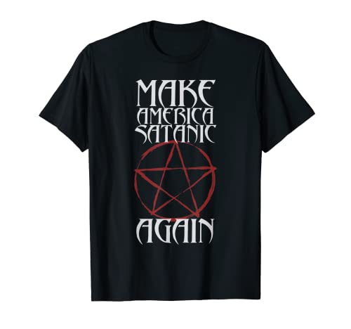 Hacer América satánica otra vez satanismo Wiccan Pegan Magick Camiseta