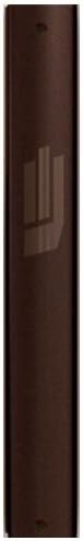 Curved and Sandblasted Bronze 5" Mezuzah Holder