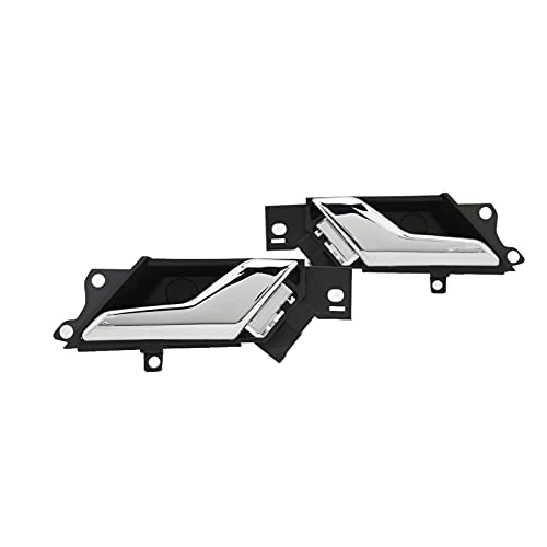 Maçaneta interna para porta, kit de maçaneta interna, 2 peças de maçaneta interna prata 96861998 968