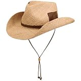 CHAPEAUSHOP Tenderell chapeau cowboy paille bande cuir Homme Printemps Ete