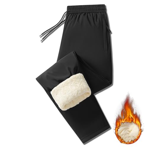 Pantalon chaud d'hiver avec fermeture éclair pour homme actif