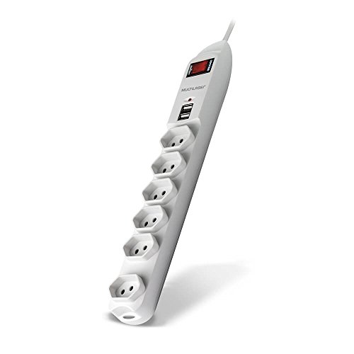 Filtro De Linha Multi Com 6 Tomadas E 2 Entradas Usb Bivolt - WI251