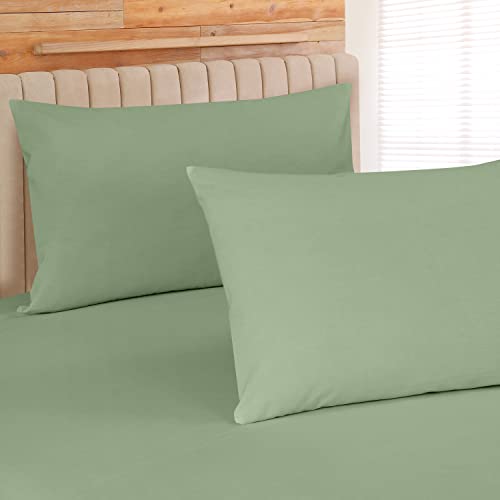 Royale Linens 400 Thread Count 100% Egyptian Long Staple Cotton 4 Piece Sateen Sheet Set - 1 Fitted Sheet, 1 Flat Sheet, 2 Pillow Case - Bed Sheet Set, Wrinkle & Fade Resistant Sheet Set (Teal, Queen) #TOP3