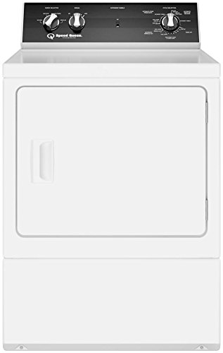 Speed Queen DR5000WG 27 Inch Gas Dryer with 7 cu. ft. Capacity, 4 Dry Cycles, 4 Temperature Settings, in White