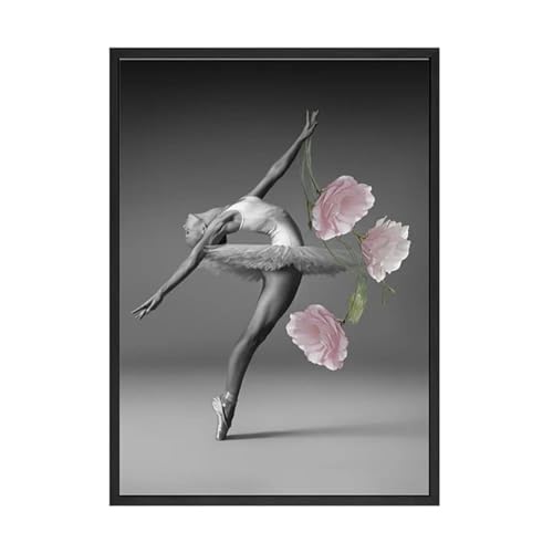 Décoration murale de la maison triptyque de danseuse 60x80cm - 2