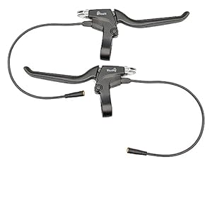 Levigo Aluminium Elektrische Fiets Remhendels Met Waterdichte 3-Pin WP Plug Kabel Mountainbike Links Rechts Anti-Skid Remgrepen Fiets Onderdelen Fietsaccessoires