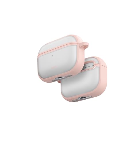 Coque AirPods Pro 3 anti-choc UNIQ VEREN rose compatible charge sans fil
