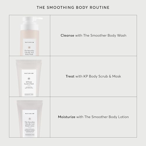 Image of Naturium The Smoother Glycolic Acid Exfoliating Body Wash, Soft & Smoothing Cleanser, 16.9 oz
