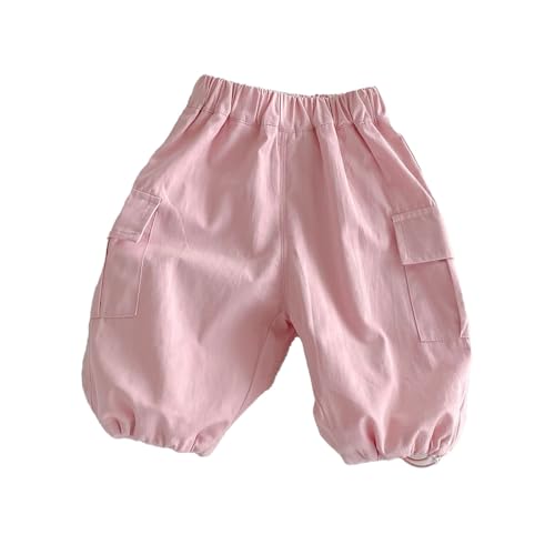 Moonker Toddler Girls Baggy Cotton Pants Lightweight Loose Wide Leg Elastic Waist Trousers Summer Toddler Girl
