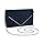 ERKOON Blue Clutch, Abendhandtasche Blau, Handtasche Damen Abendtasche Party-Handtasche für Hochzeit, Party, Cocktail, Abschlussball, Umhängetasche, Wildlederimitat mit abnehmbarer Kette