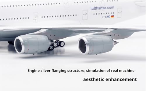 Modèle d'avion de collection 36 cm en alliage durable Lufthansa A380