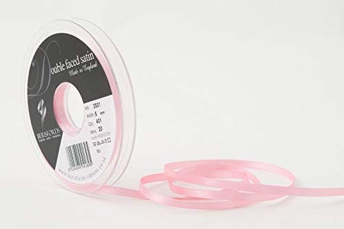 Berisfords Double FACE Poly Satin Ribbon, BlackBerry, 15 mm