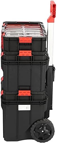 Bild 4 - Kistenberg Werkzeugtrolley Werkzeugkoffer Werkzeugkiste Rollende Werkstatt (Werkzeugwagen inklusive Trennstegen, Werkzeughalter, Sortimentskasten mit Boxen, Modular Solution, 530 x 355 x 825 mm)