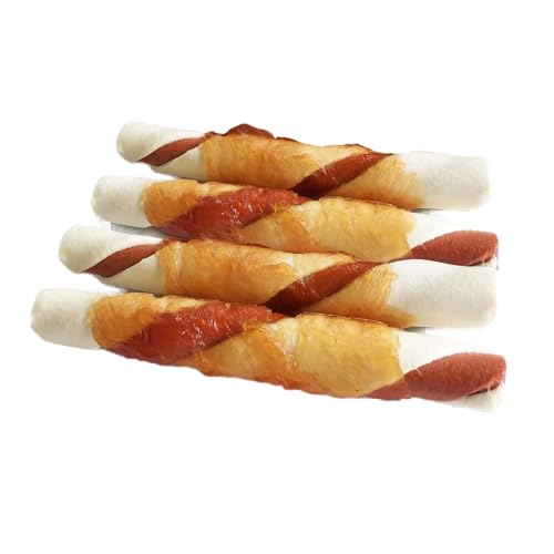 BetterBones – weicher Kausnack für Hunde, ohne Rohhaut, umwickelte Rollen mit Ente mit Cranberry, 12,5cm, 4er Pack 2
