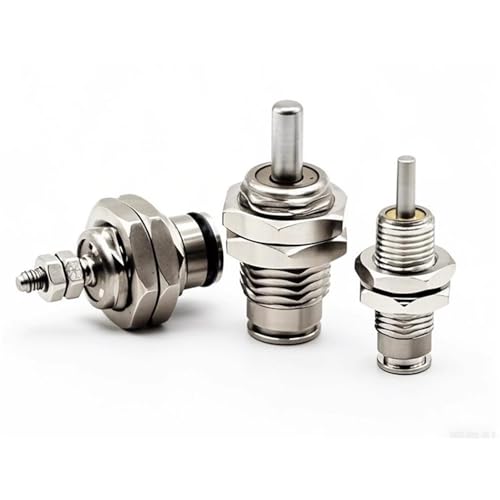 Minicilindro neumático serie 15 con vástago roscado y carrera de 15mm 2