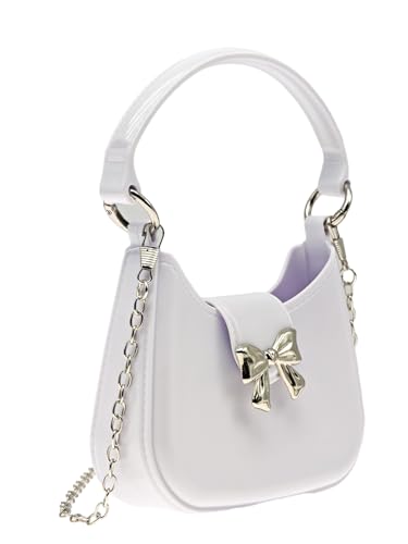 Women's Bow Crossbody Jelly Bag Shoulder Handbags Y2K Party Clutch Moon Shape Purse With Strap2