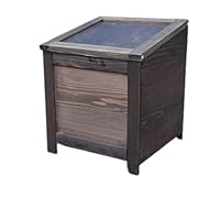 ☆底なし特大キエーロ☆コンポスト防水性が高い杉の木使用 ダークブラウン