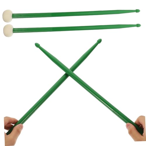Baquetas Doble Punta para Percusión Color Verde Oscuro miniatura 1