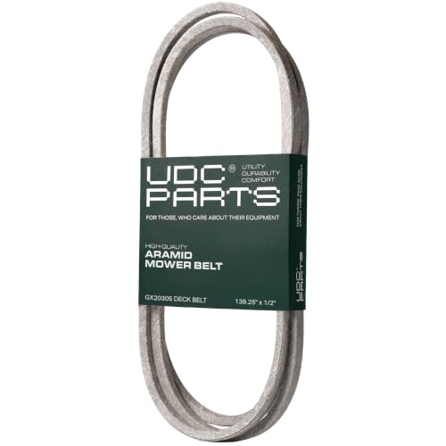 UDC Parts GX20305 Mower Deck Belt, 1-2 x 139.25, Aramid Cord