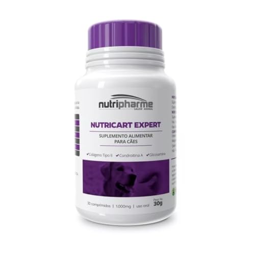 ZKMAGIC Suplemento Alimentar Nutripharme Nutricart Expert 1.000Mg Para Cães 30 Comprimidos