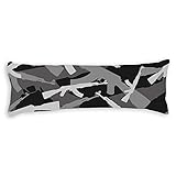 Camo Gun Long Body Pillow Cover Pillowcase 20 x 54 inch Only Cover No Insert