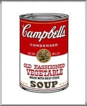 Campbells Soup Series II/ウォーホル/額装済 キャンベルスープ