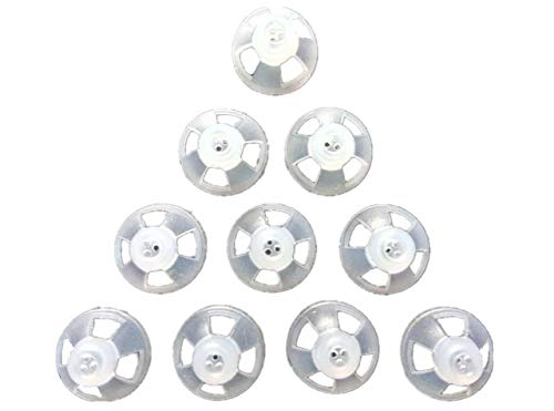 Jungle Care Hearing Aid Ear Piece Open Domes 9mm 10-Pack Comfortable PSAP (Personal Sound Amplifiers Product) Kit Ear Tips Invisible, Perfect for Open Air (Open fit), Except for RIC