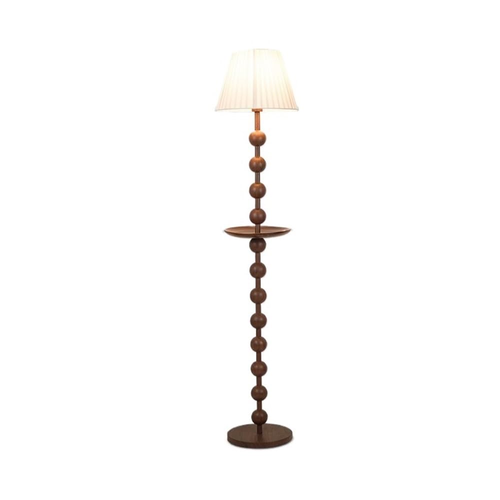 LJHFG63KUYT Standing Lamps White Folding Lampshade Living Room Floor Lamp Hotel Bedroom Bedside Decorative Vertical Table with Tray Decorate