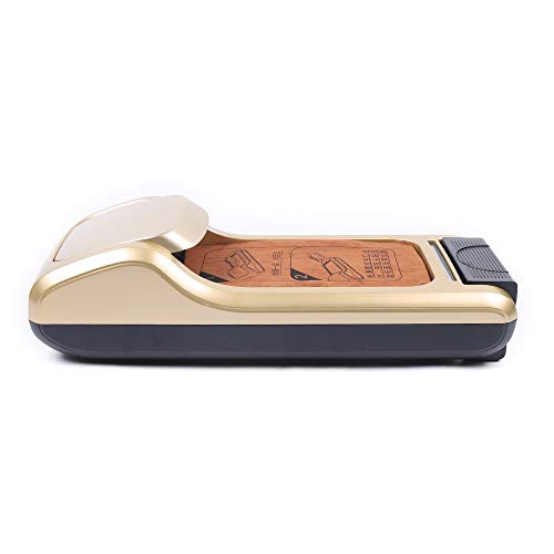 Xlsdlvcnxz Gold Automatic Shoe Cover Dispenser,Automatic Shoe Cover with 3 rolls Shoe Mask,Automatic Shoe Film Machine For Household, Hotels, Real Estates, Hospitals