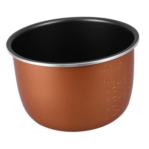 HIAKDOFT Olla Interior Antiadherente de Aluminio para Olla Eléctrica Capacidad Resistente para Cocinar Arroz y Pastel Accesorio Multiuso Portátil para Cocina