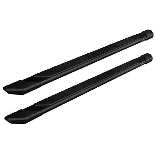 Raptor Series Running Boards Steps 5in Treadsteps Black Aluminum for Crew Cab 2019-2024 Silverado Sierra 1500 and 2020-2024 2500/3500 HD #1