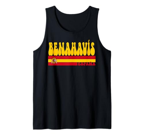BENAHAVÍS Ciudad España Vintage Estética Vacaciones de Verano Camiseta sin Mangas