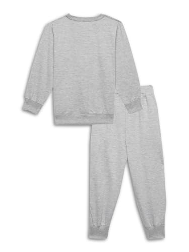 Image of Mack Jonney Printed Round Neck Cotton Fleece Tracksuit Co-Ord Set for Kids-MACK38380