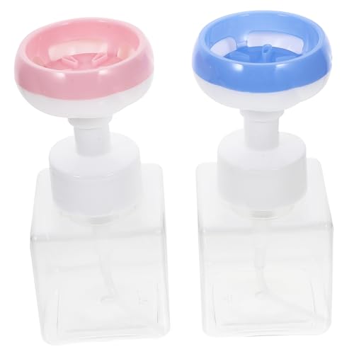 WOFASHPURET 2Piezas Jabón Pack Transparente con Cabezal para Uso Doméstico