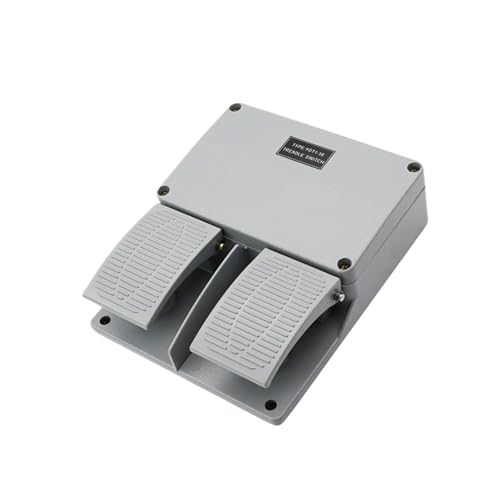 Interrupteur à pédale double commande 10A YDT1-16 gris 250V