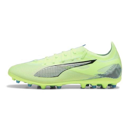 PUMA Unisex Ultra 5 Match Multi-Ground Football Boots, Fizzy Apple-PUMA White-Bluemazing, 5.5 UK - Image 4