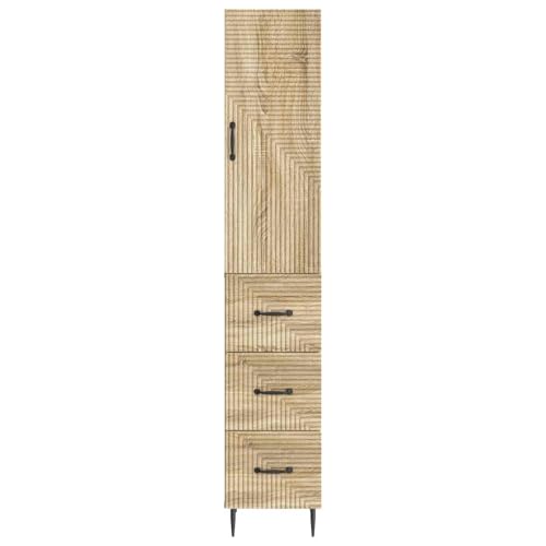 Armario de pared y cómoda roble Sonoma para aprovechar esquinas y zonas estrechas 6