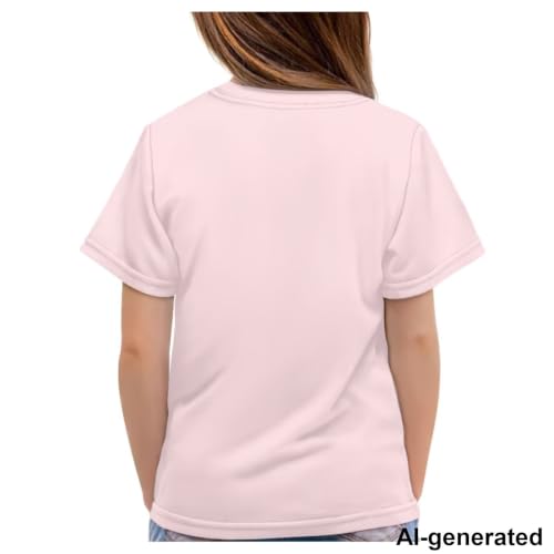 Image of Novelty 3D Graphic T Shirts for Kids Crew Neck Funny Animal Print Short Sleeve Girls Tshirts 3-16 Years