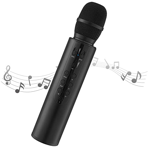 Wireless Mic Portable Handheld Bluetooth Speaker Mic Wireless Microphones Karaoke Machine Home KTV Player for Karaoke Machine DJ PA System Party Speech