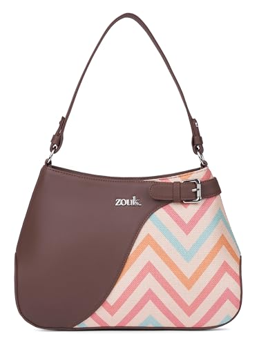 Image of ZOUK Ira Handbag | Stylish Women's Handbag | Luxury Shoulder Bag for Women | Trendy | Fancy Ladies Handbags | Small Purse for Events | Water-Resistant