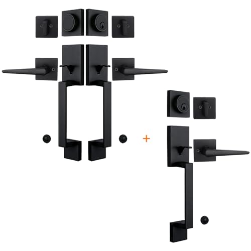 Image of NEWBANG 2 Pack Keyed Alike Entry Handlesets for Front Doors with Same Keys