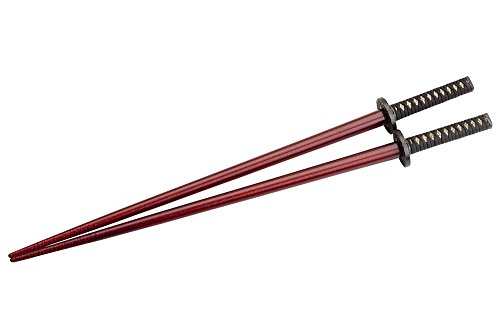 Chopsticks Samouraï Kotobukiya rouge de 23 cm baguettes de table réutilisables - 2