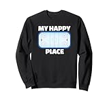 Eishockey Happy place das Eisstadion Sweatshirt